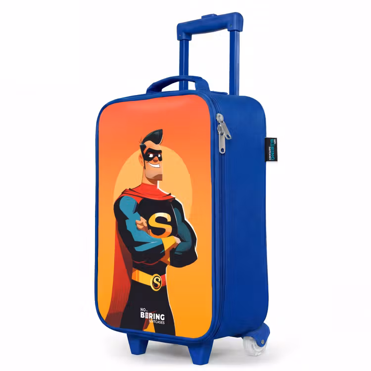 Children's suitcase - Blue - Sunny superhero — 5