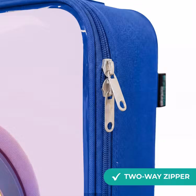 Children's suitcase - Blue - Turtle swimming with sunset — 6