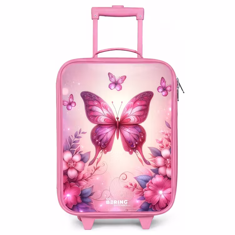 Children's suitcase - Pink - Butterfly Valley — 1