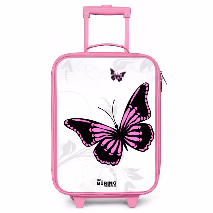 Children's suitcase - Pink - Magenta monarch — 1