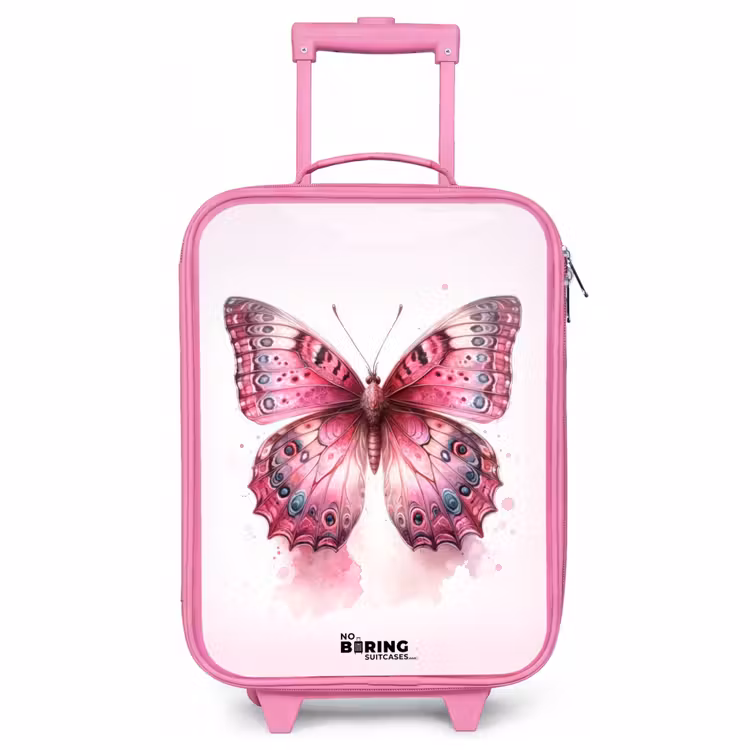 Children's suitcase - Pink - Mystical monarch — 1