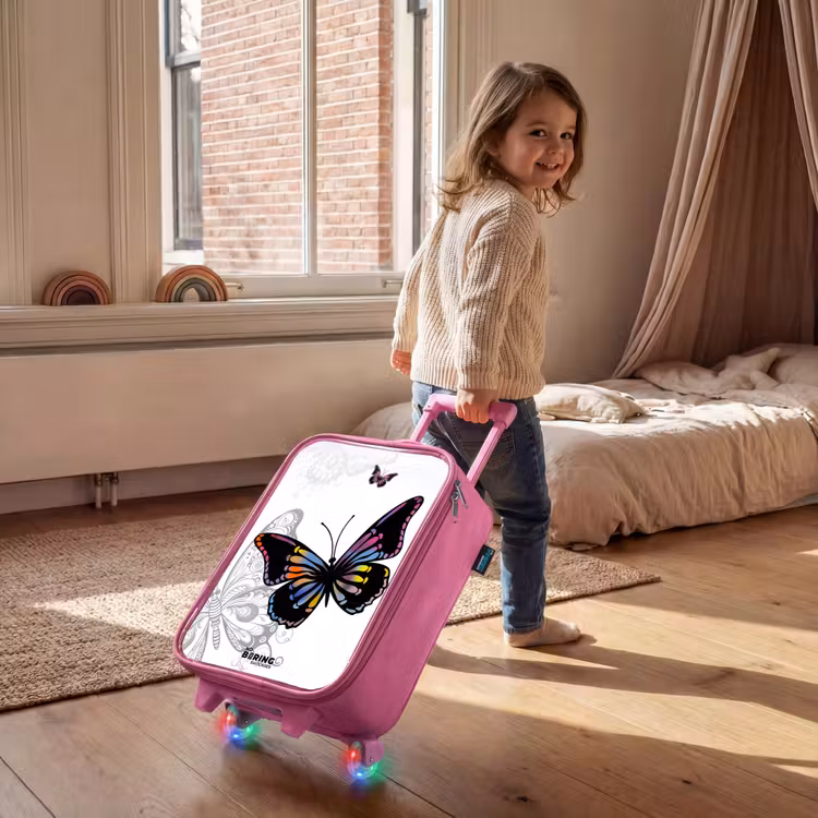 Children's suitcase - Pink - Petal papillon — 2