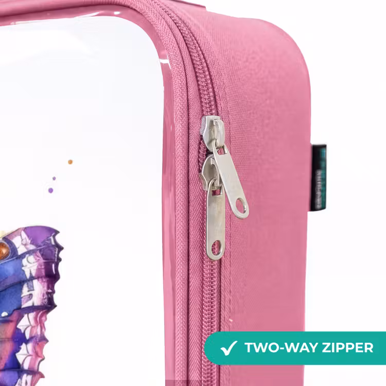 Children's suitcase - Pink - Purple splendor butterfly — 4