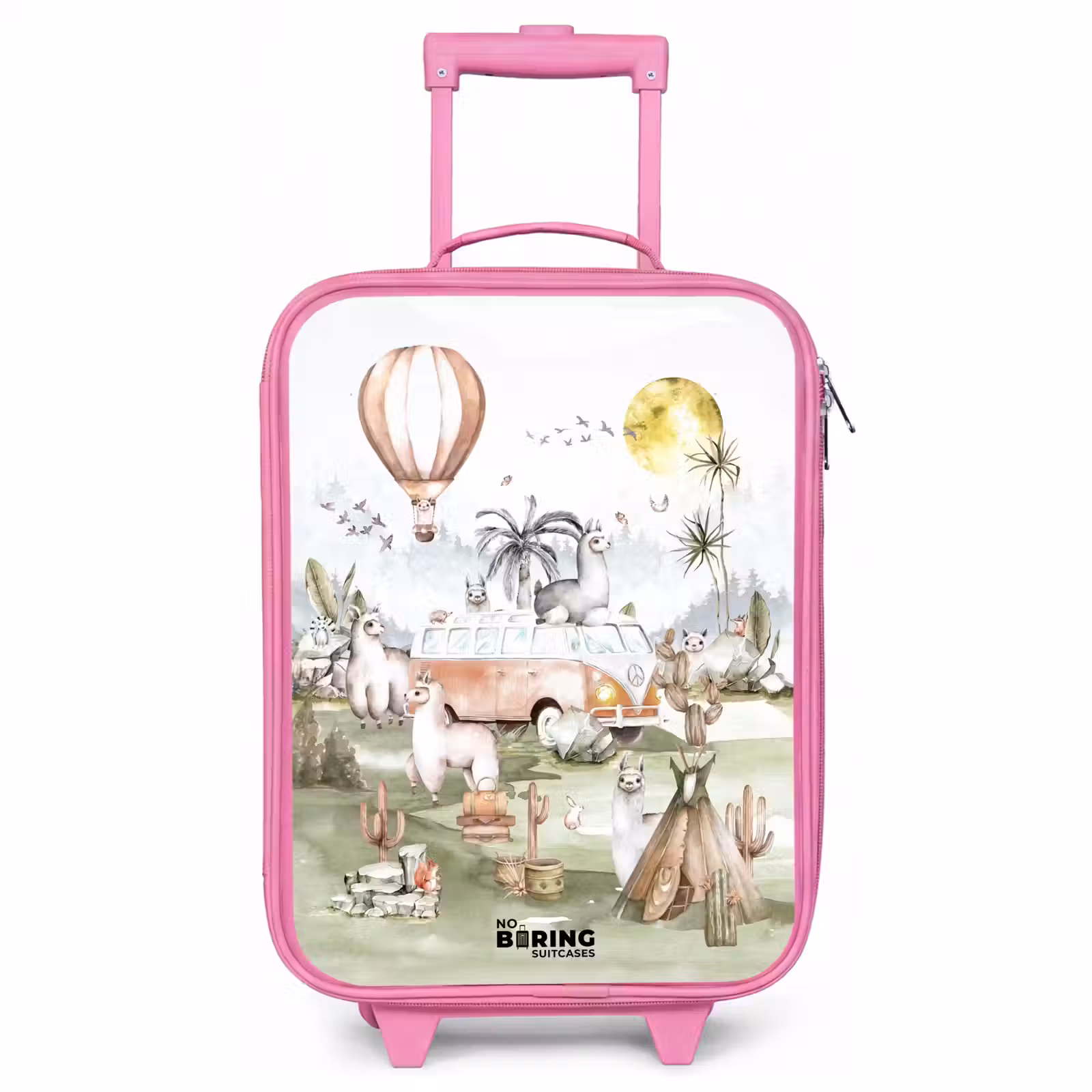 Children's suitcase - Pink - Alpaca adventure — 1