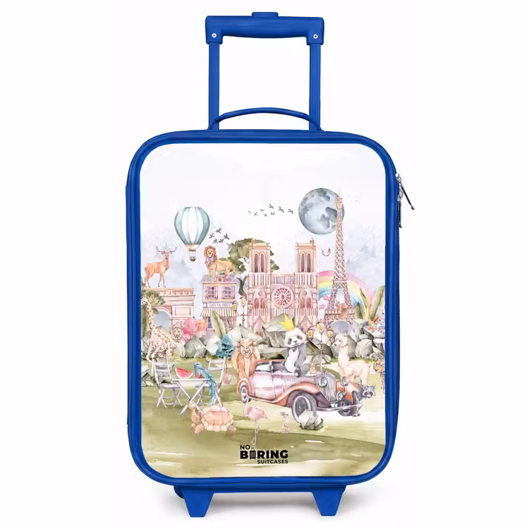 Children's suitcase - Blue - Animal fantasy city — 1