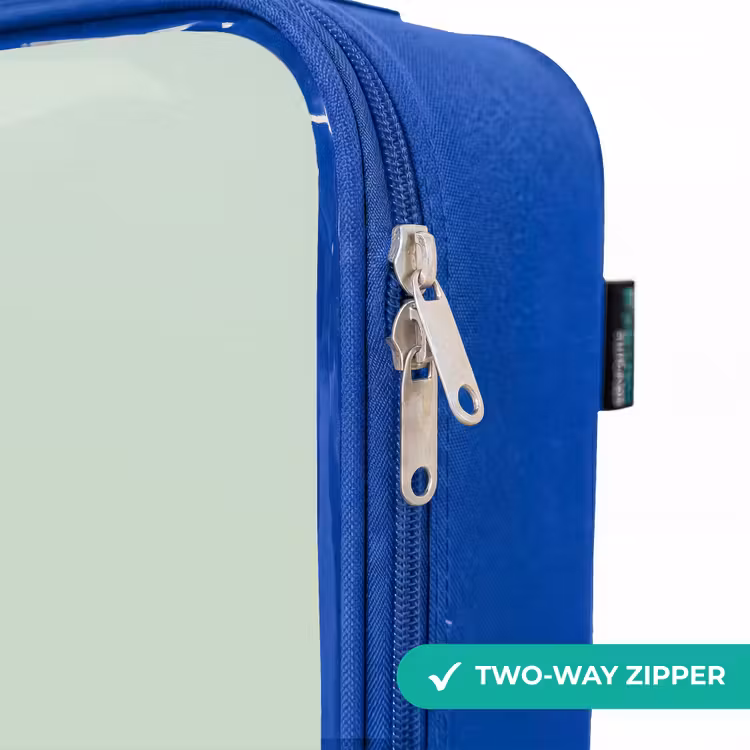 Children's suitcase - Blue - Elegant dino with comb — 6
