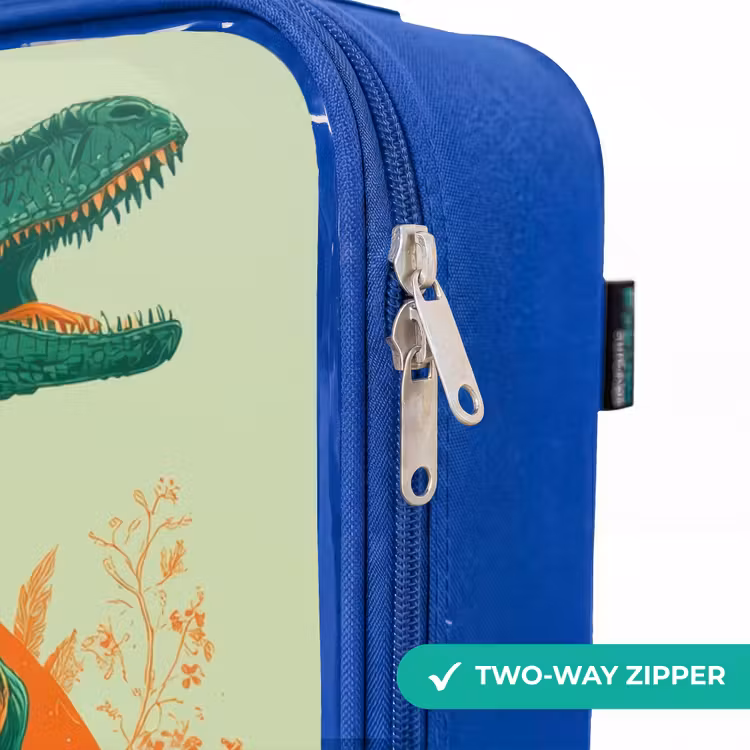 Children's suitcase - Blue - Green dino among ferns — 6