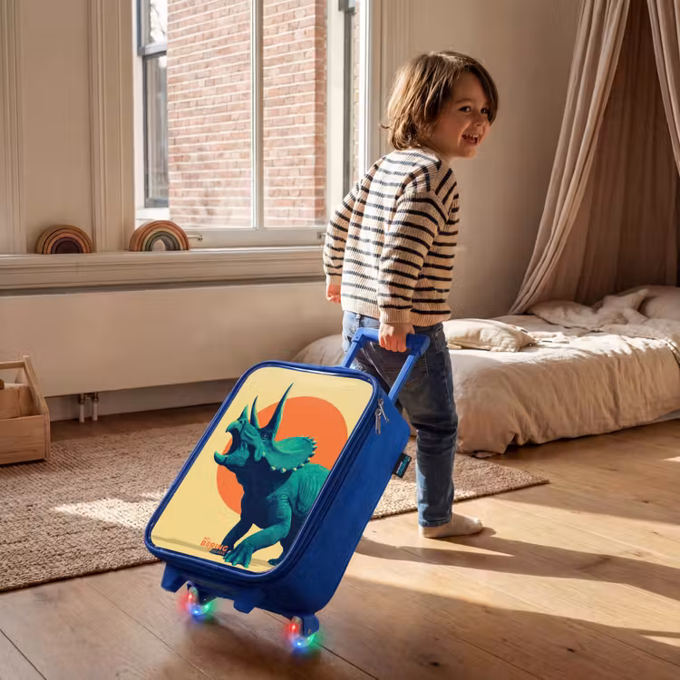Children's suitcase - Blue - Horn warrior in the sun — 2