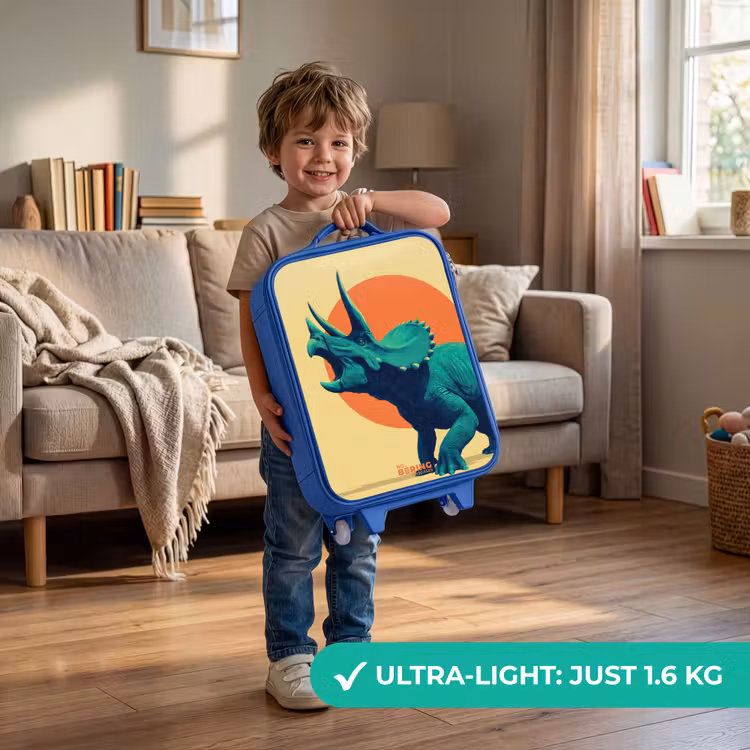 Children's suitcase - Blue - Horn warrior in the sun — 3