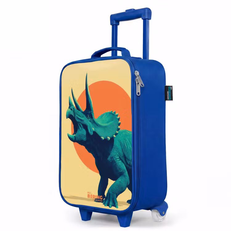 Children's suitcase - Blue - Horn warrior in the sun — 5
