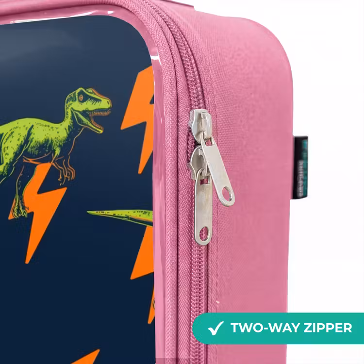 Children's suitcase - Pink - Lightning-fast raptors — 4
