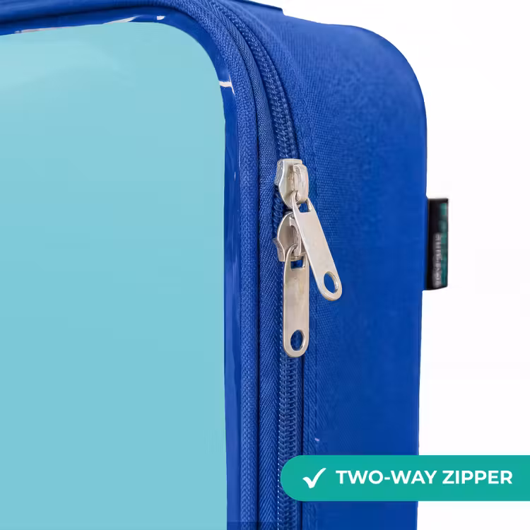Children's suitcase - Blue - Cool T. rex with sunglasses — 6