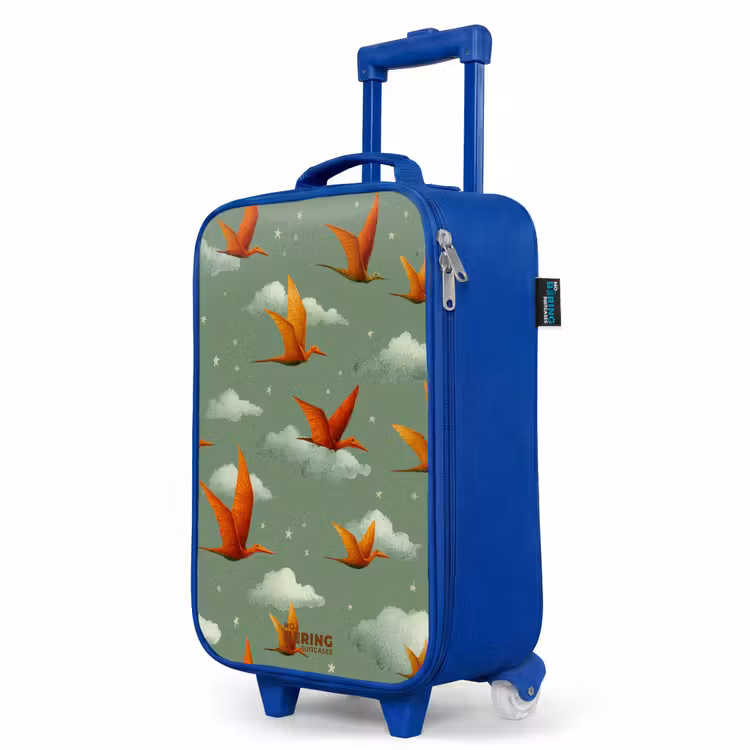Children's suitcase - Blue - Flying pterosaurs among stars — 5
