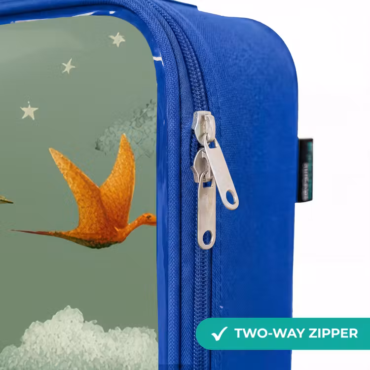 Children's suitcase - Blue - Flying pterosaurs among stars — 6