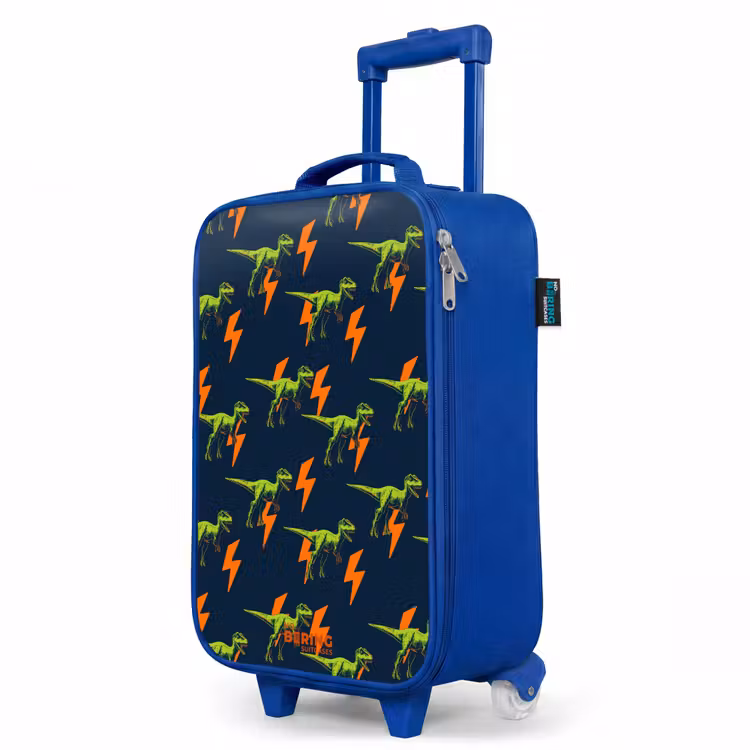 Children's suitcase - Blue - Lightning-fast raptors — 5