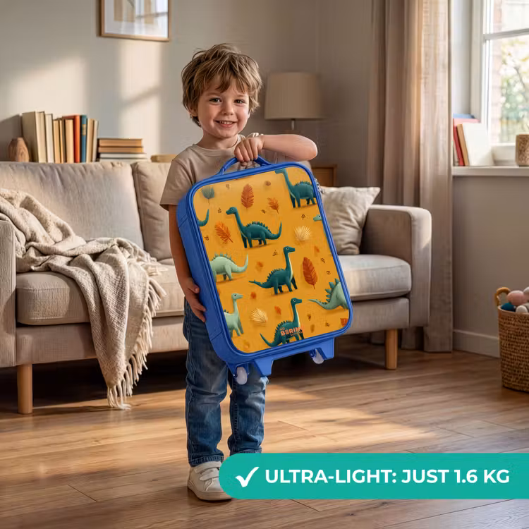 Children's suitcase - Blue - Long necks in autumn landscape — 3