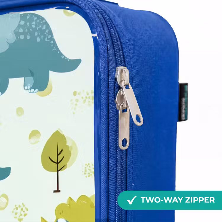Children's suitcase - Blue - Triceratops among trees — 6