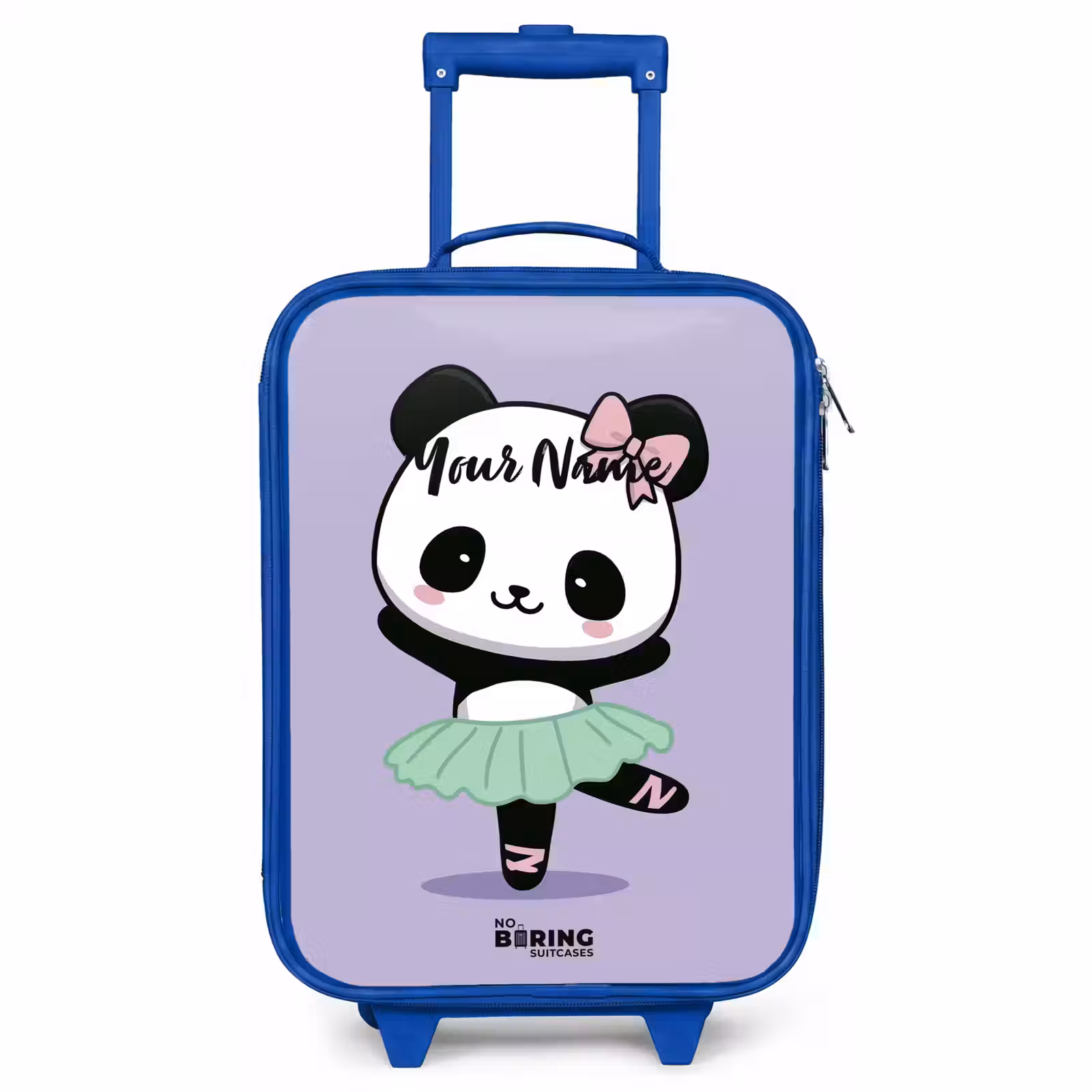Children's suitcase - Blue - Kawai - Ballet - Panda — 1