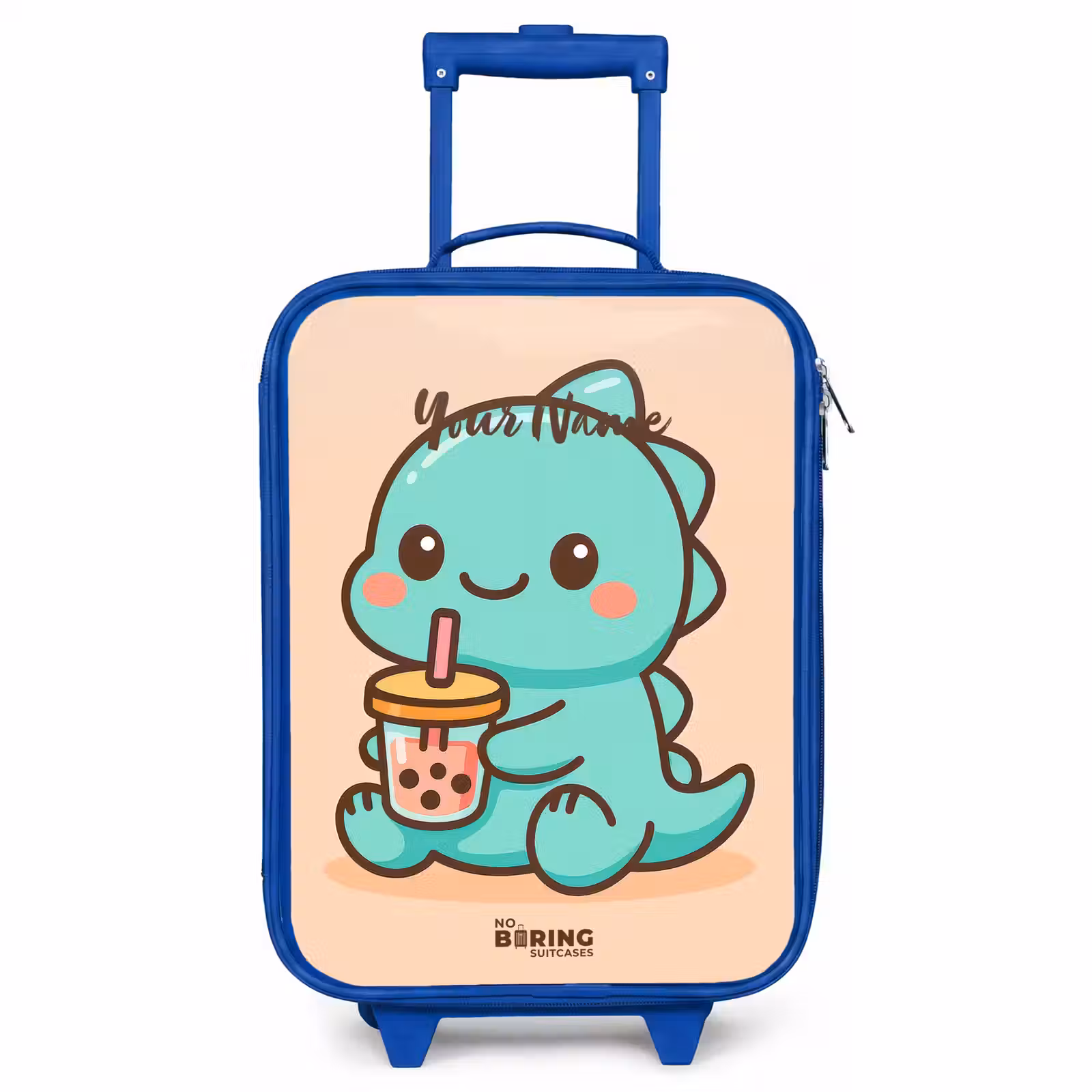 Children's suitcase - Blue - Kawai - Dino - Bubbletea — 1