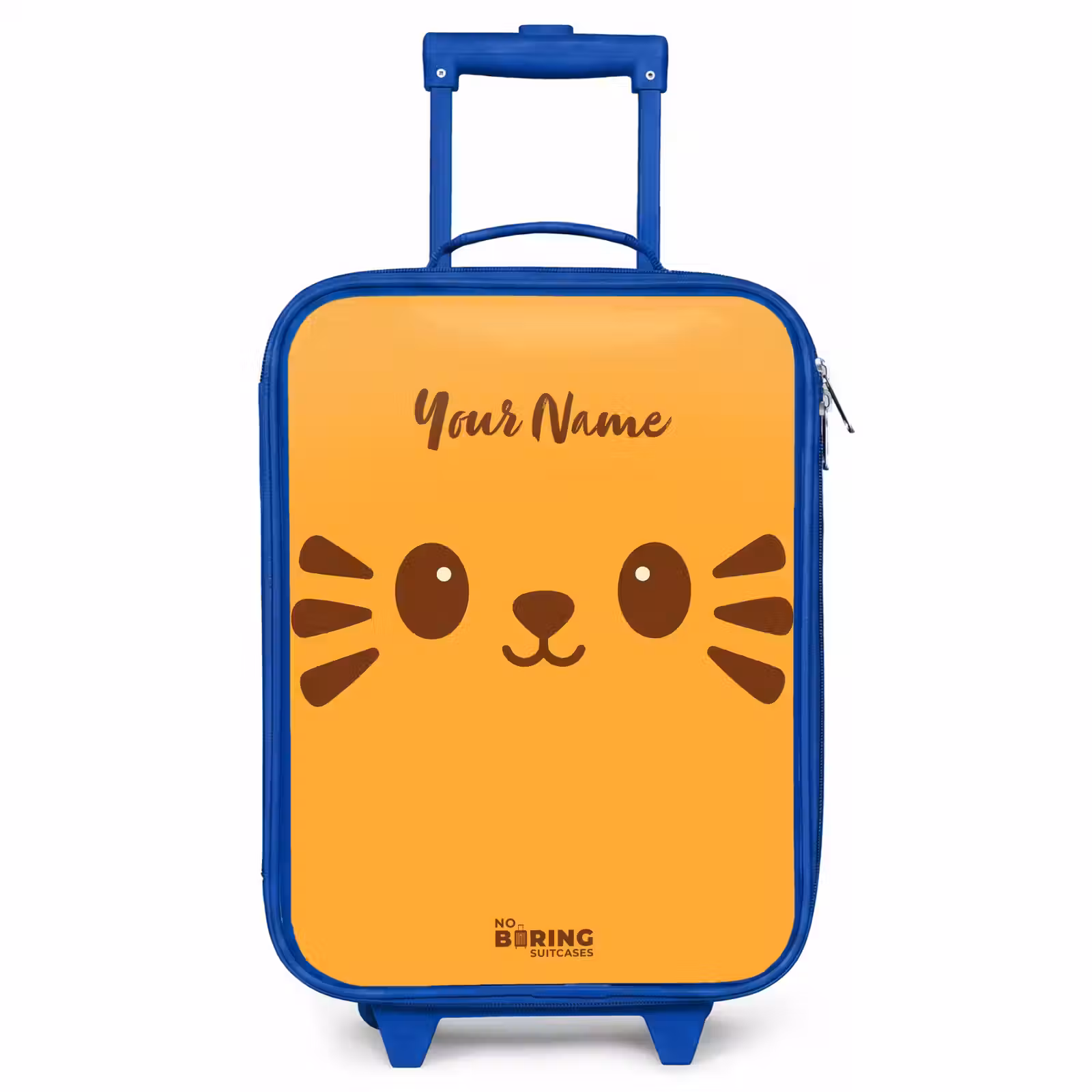 Children's suitcase - Blue - Kawai - Tiger - Orange — 1