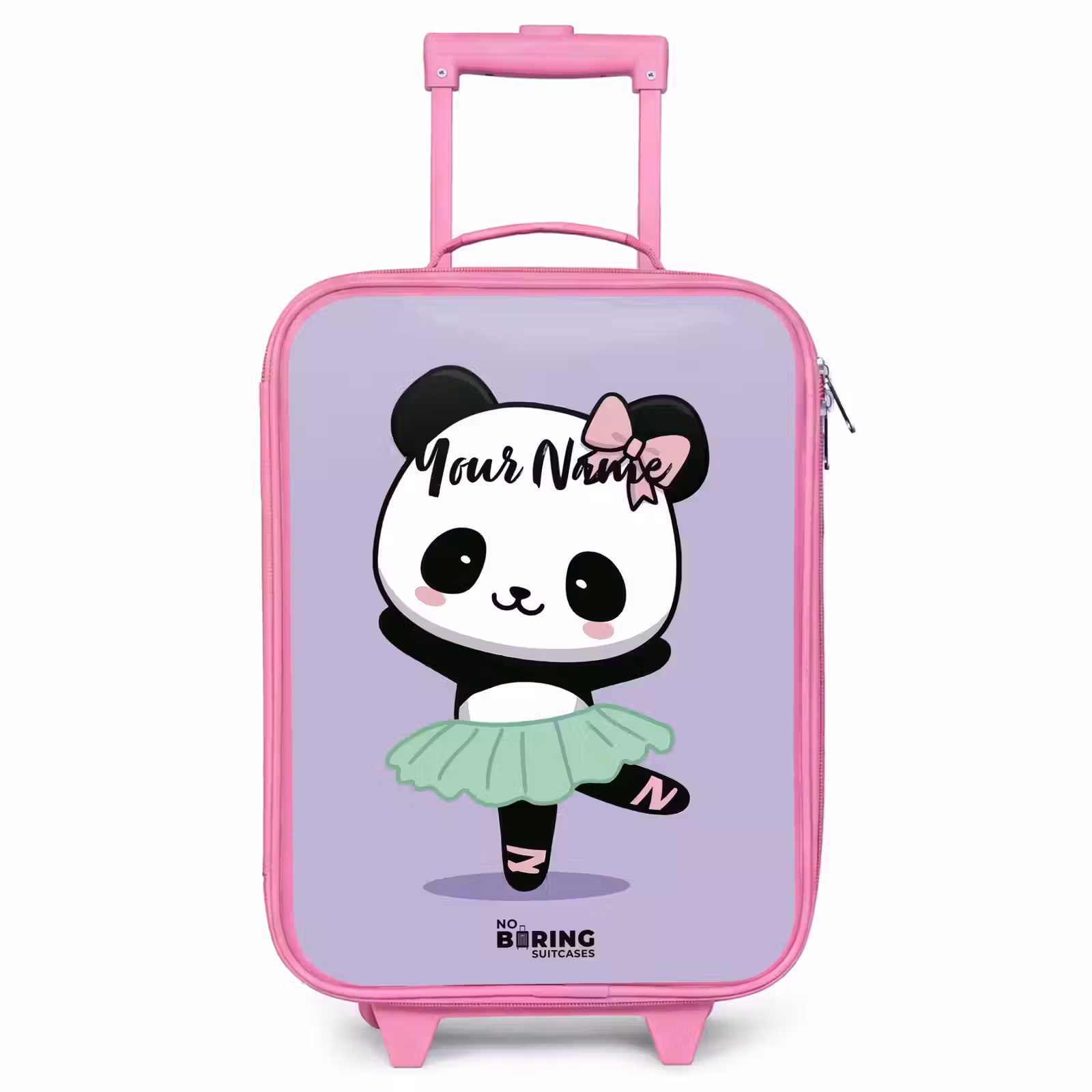 Children's suitcase - Pink - Kawai - Ballet - Panda — 1