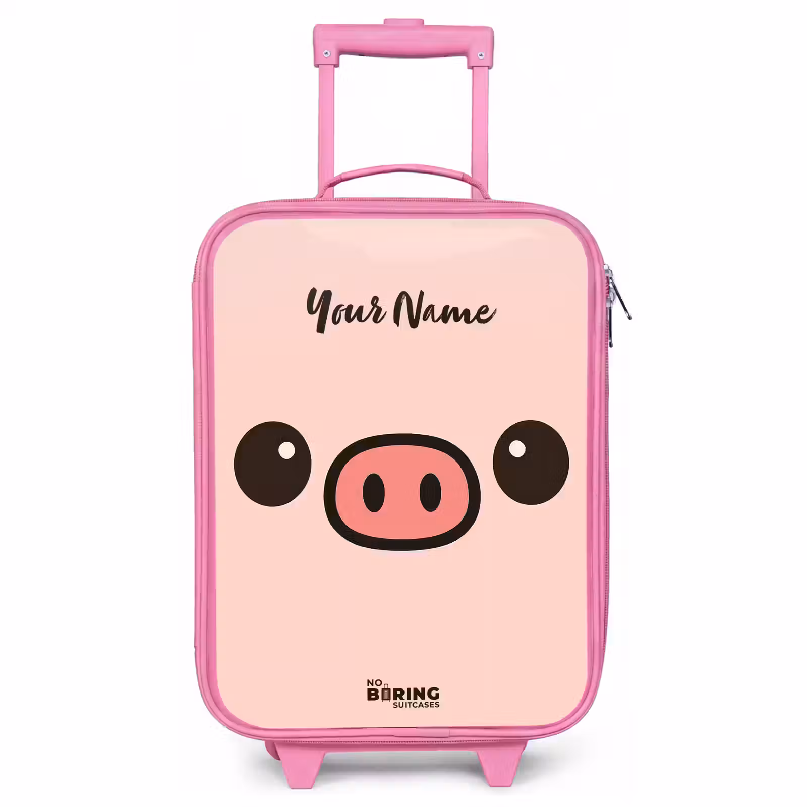 Children's suitcase - Pink - Kawai - Pig - Pink — 1