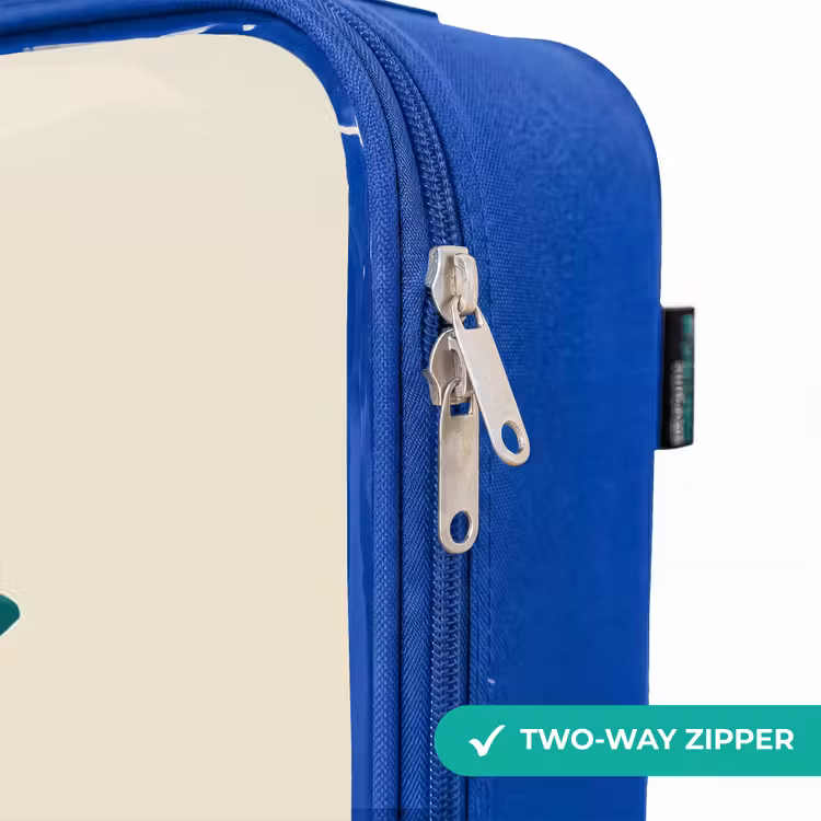 Children's suitcase - Blue - Horned dino with sharp gaze — 6