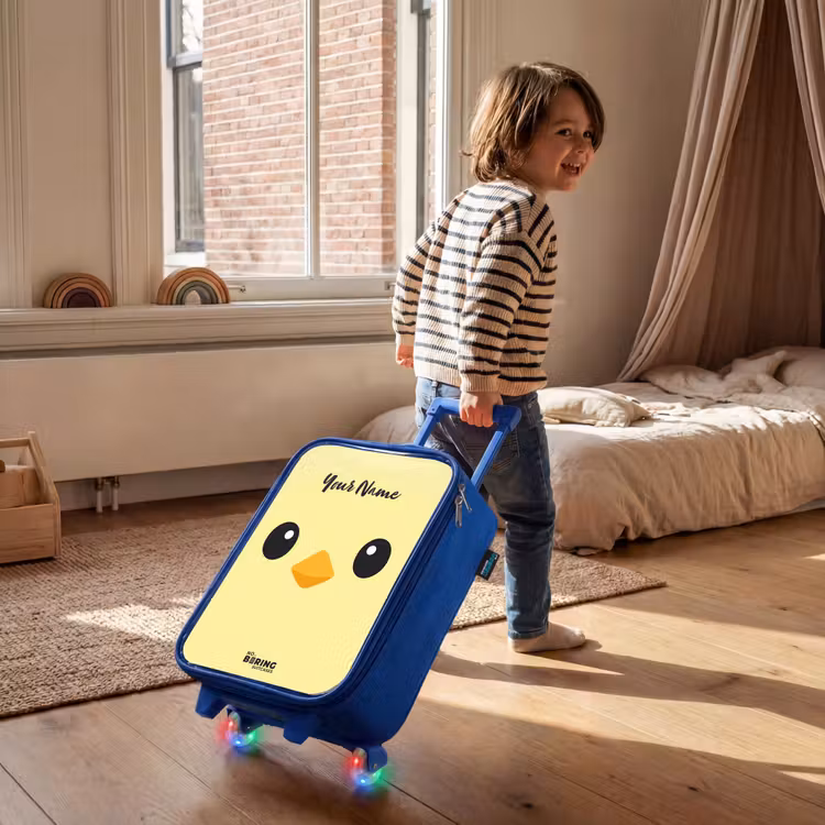 Children's suitcase - Blue - Kawai - Chick - Yellow — 2