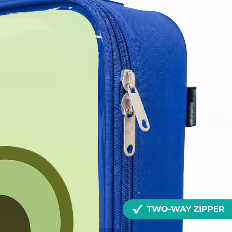 Children's suitcase - Blue - Kawai - Frog - Green — 6