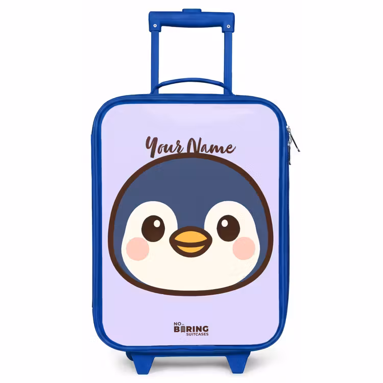 Children's suitcase - Blue - Penguin — 1