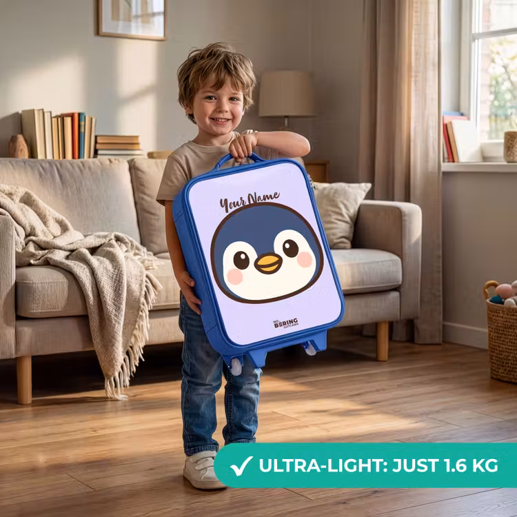 Children's suitcase - Blue - Penguin — 3