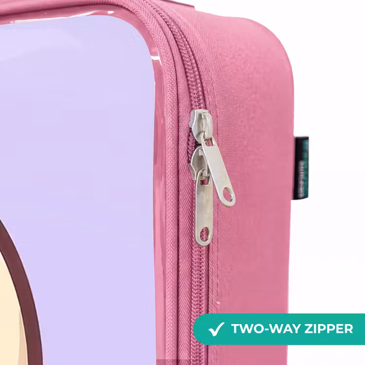 Children's suitcase - Pink - Kawai - Duck - Scarf — 4