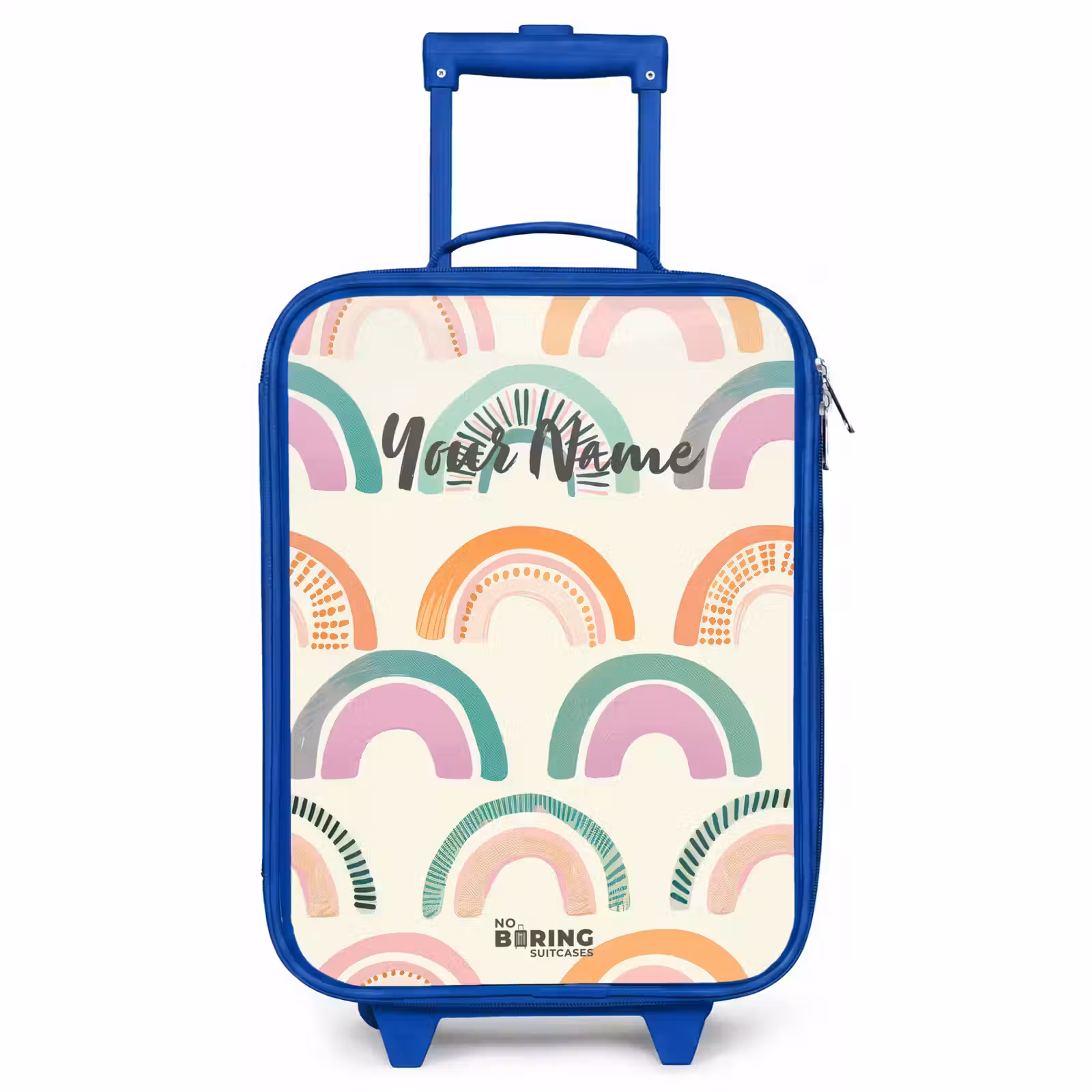 Children's suitcase - Blue - Rainbows — 1