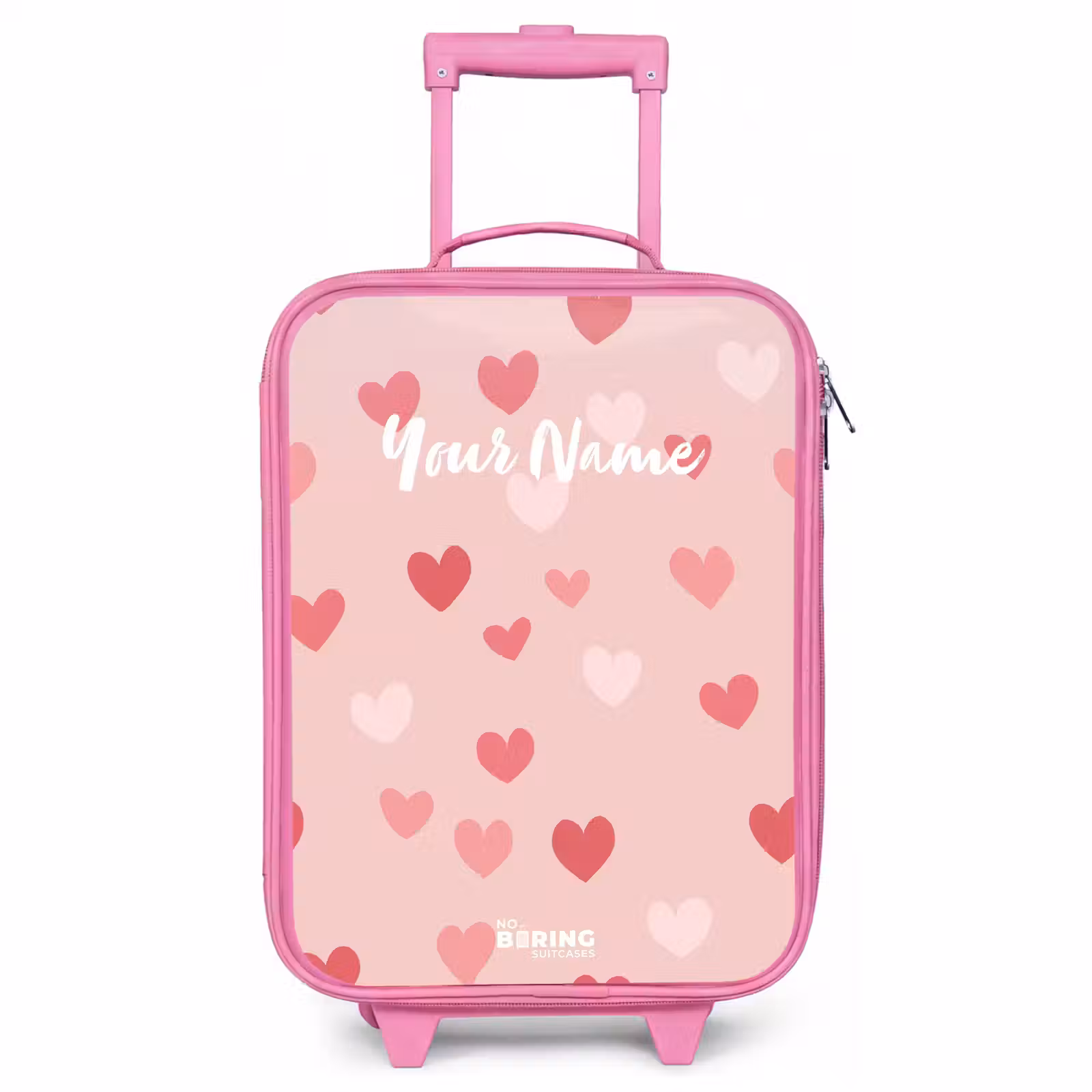 Children's suitcase - Pink - Hearts — 1
