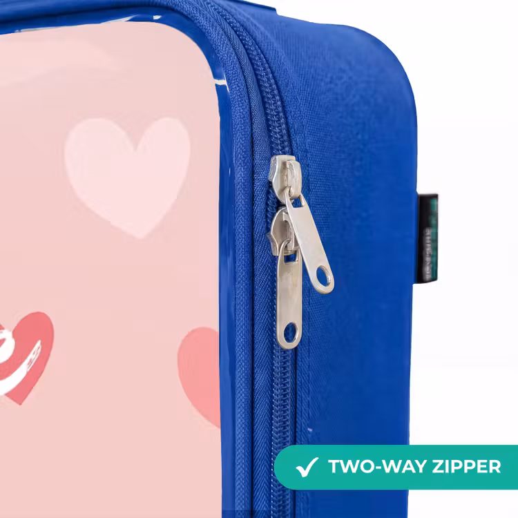 Children's suitcase - Blue - Hearts — 6