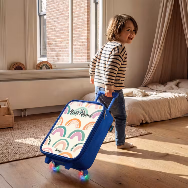 Children's suitcase - Blue - Rainbows — 2