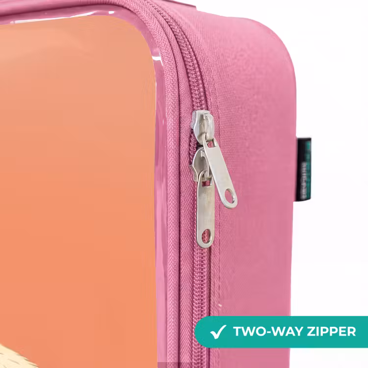 Children's suitcase - Pink - Panda - Sleeping - Orange — 4