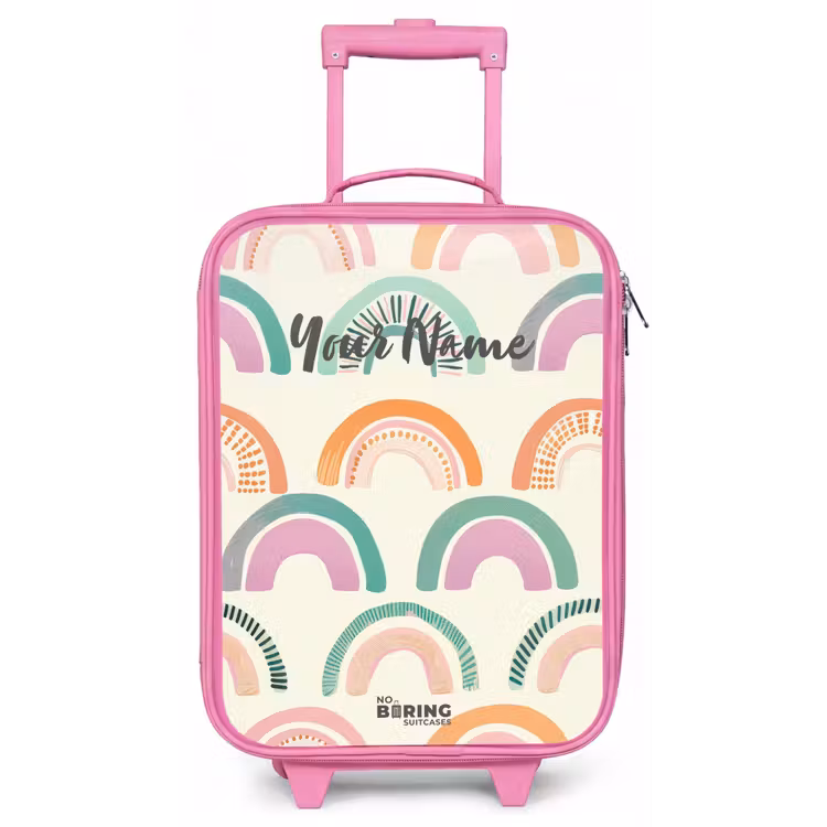 Children's suitcase - Pink - Rainbows — 1