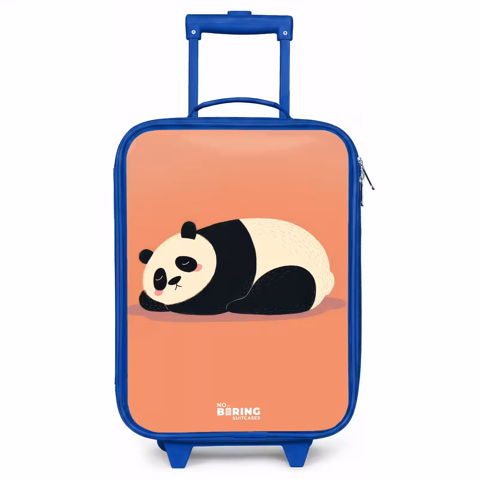 Children's suitcase - Blue - Panda - Sleeping - Orange — 1