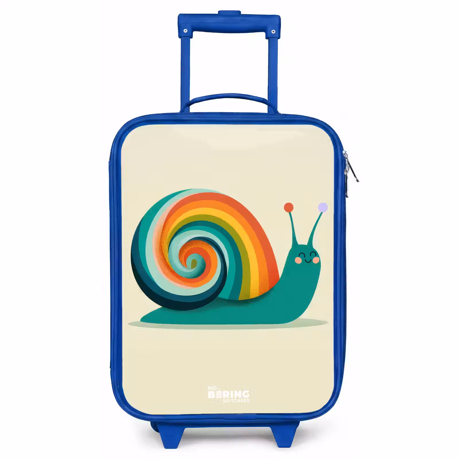 Children's suitcase - Blue - Snail - Rainbow - Colorful — 1
