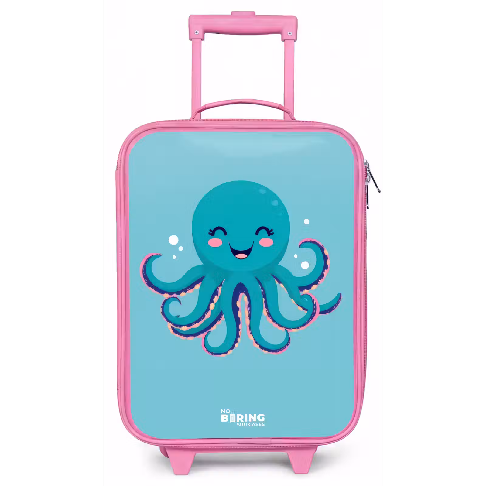 Children's suitcase - Pink - Octopus - Water - Blue — 1