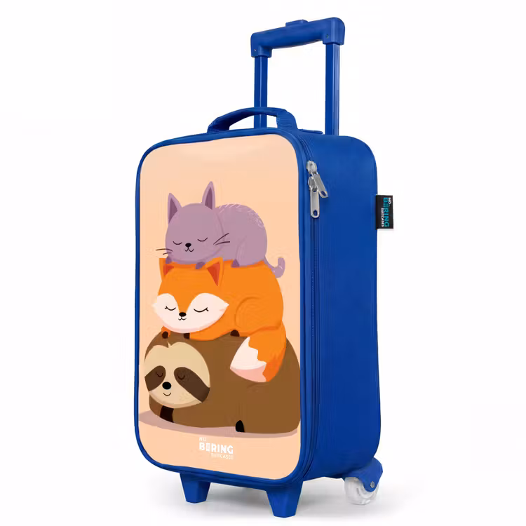 Children's suitcase - Blue - Animals - Sleep - Together — 5