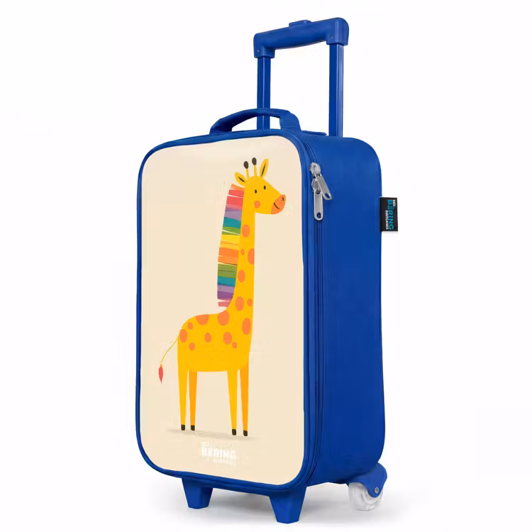 Children's suitcase - Blue - Giraffe - Animal - Colorful — 5