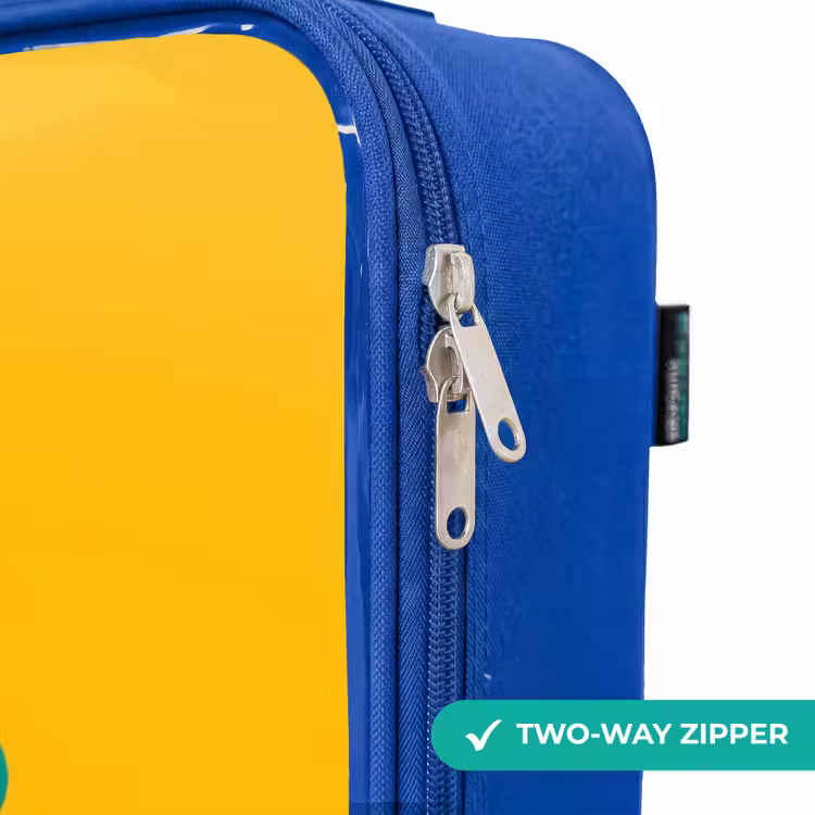 Children's suitcase - Blue - Hippo - Birds - Yellow — 6