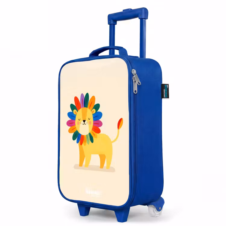 Children's suitcase - Blue - Lion - Mane - Colorful — 5