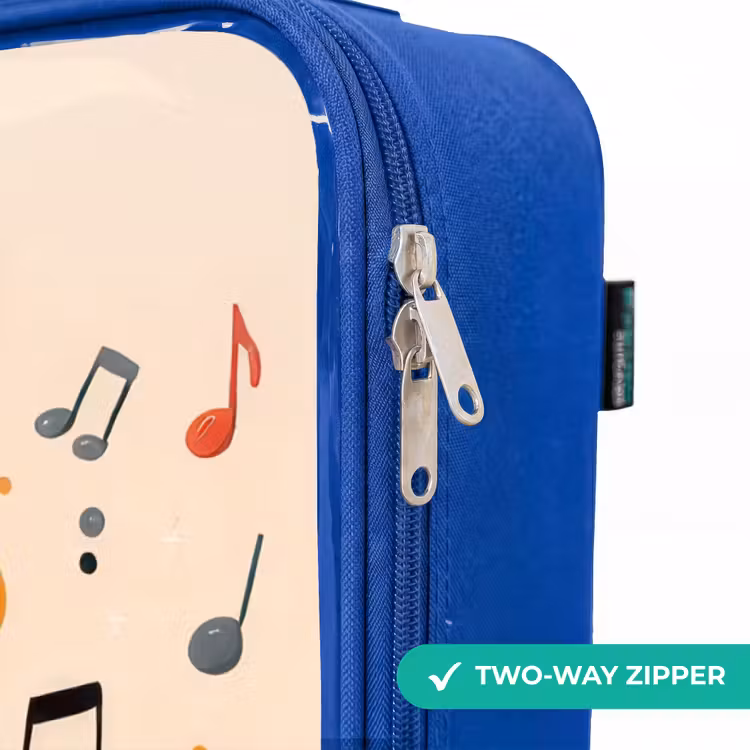 Children's suitcase - Blue - Mouse - Saxophone - Music — 6