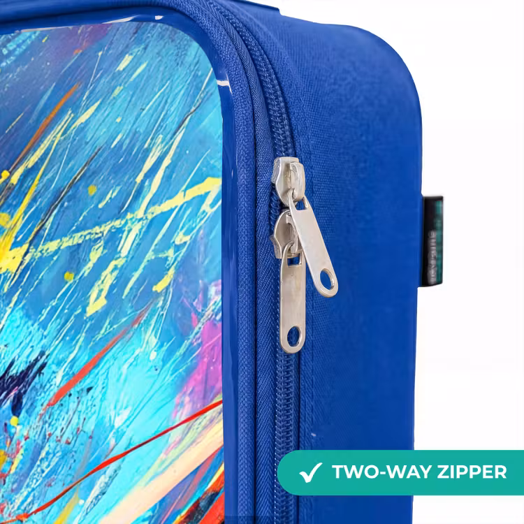 Children's suitcase - Blue - Neon - Soccer - Colorful — 6