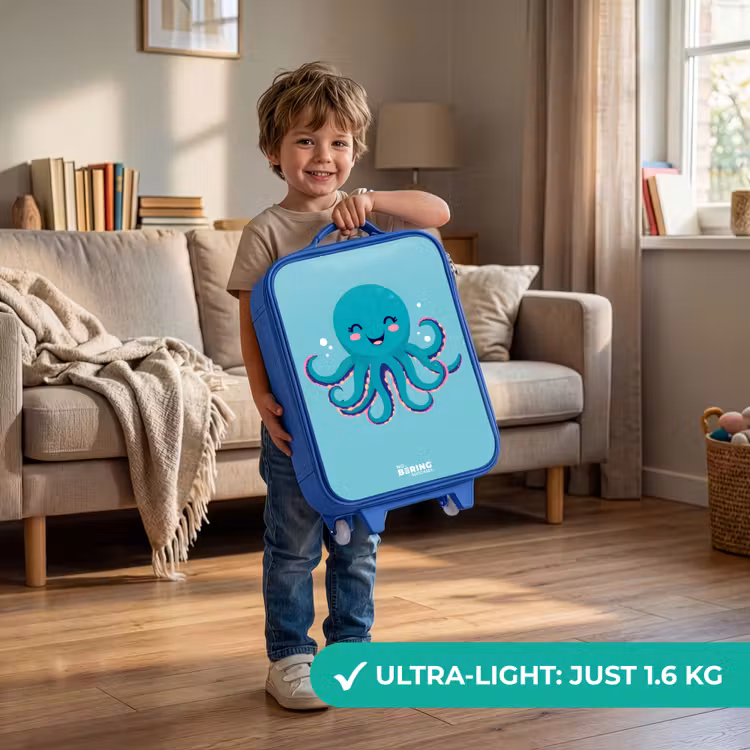 Children's suitcase - Blue - Octopus - Water - Blue — 3