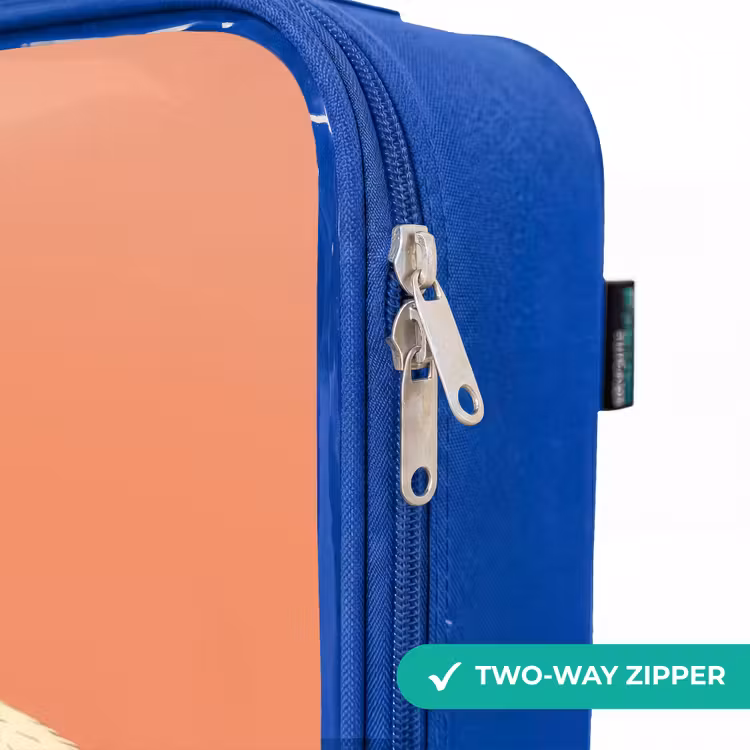 Children's suitcase - Blue - Panda - Sleeping - Orange — 6