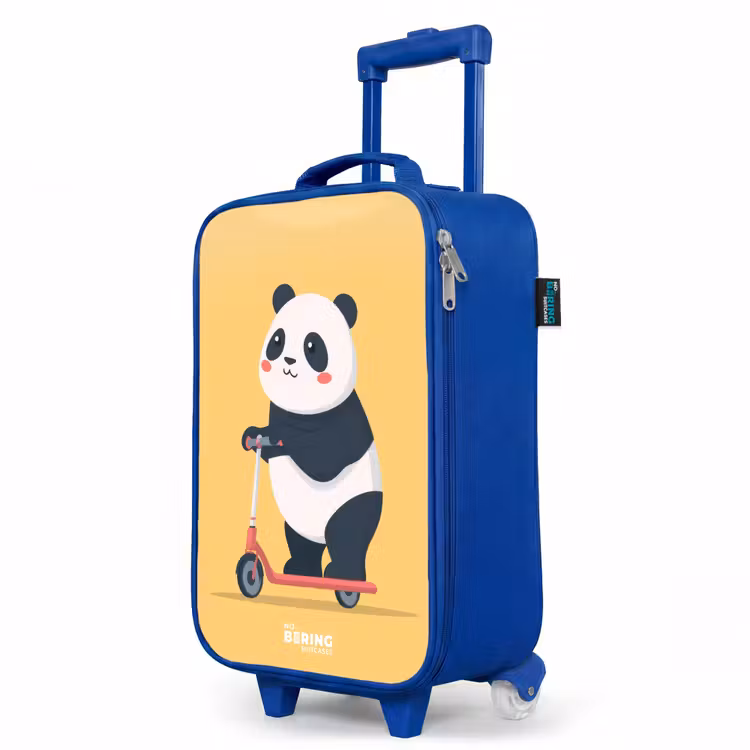 Children's suitcase - Blue - Panda - Step - Yellow — 5